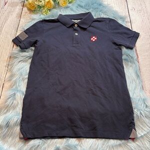MC2 St Barth Blue Short Sleeve Polo Boys Sz 12